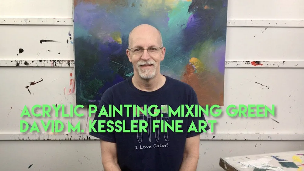 Acrylic Painting: Mixing Green