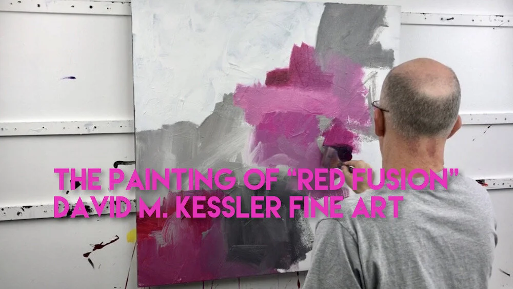 The Painting of "Red Fusion"