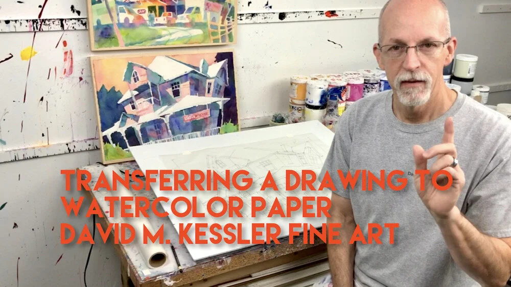 Transferring a Drawing to Watercolor Paper