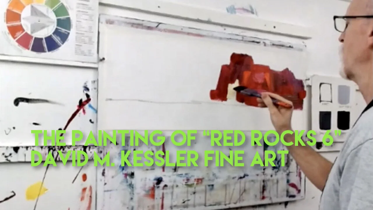 The Painting of "Red Rocks 6"