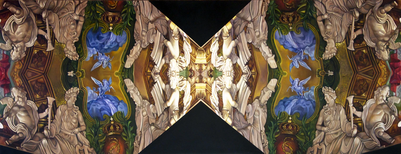 Charlottenberg Oil on linen over panel 32 1/2" x 84" 2014-2015