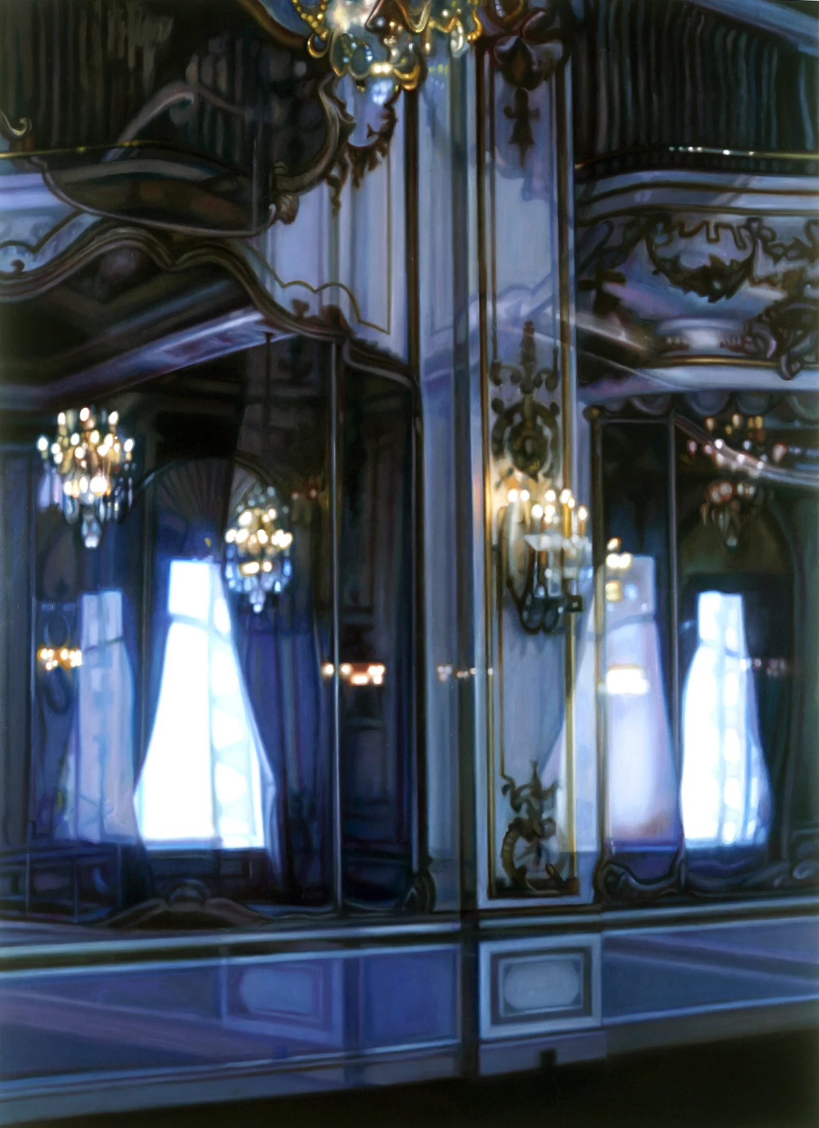 Mirrors & Lights Oil on panel 48" x 34" 2010