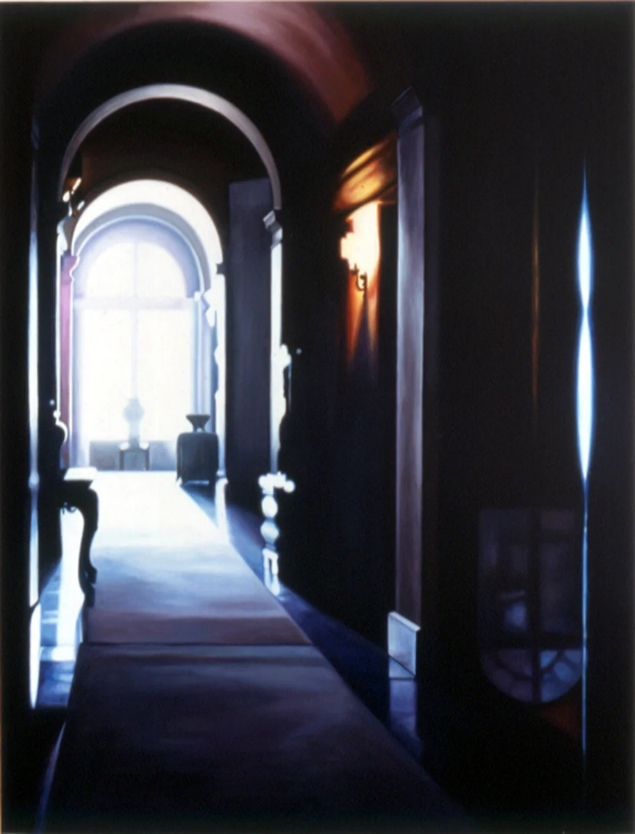 Blue Hallway Oil on panel 42" x 32" 2001
