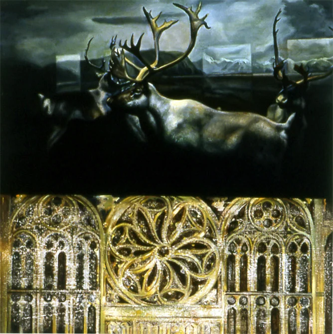 Second Nature With Gate Oil on panel 14" x 11" 1992