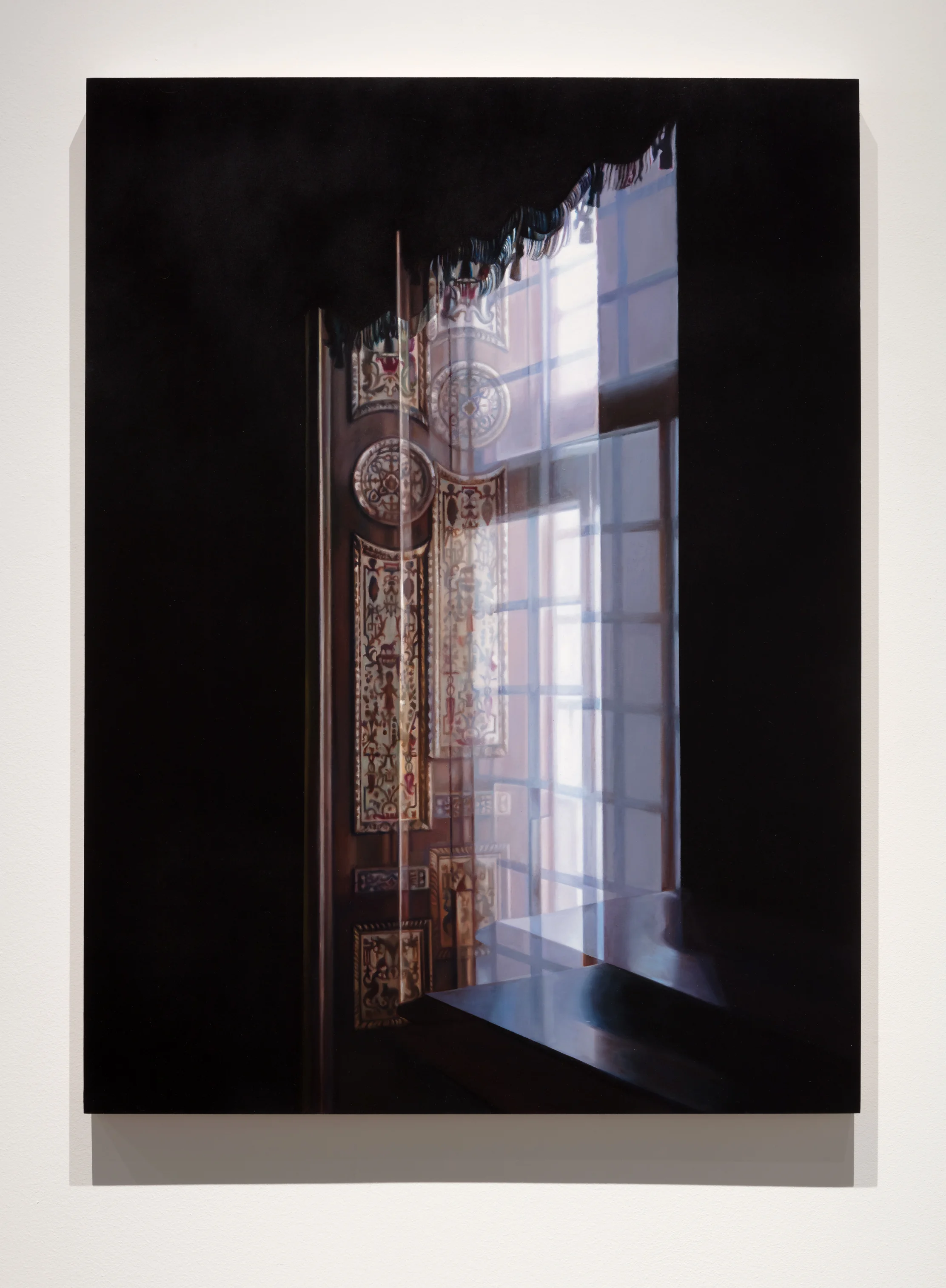 Window Dressing Oil on panel 40" x 30" 2016