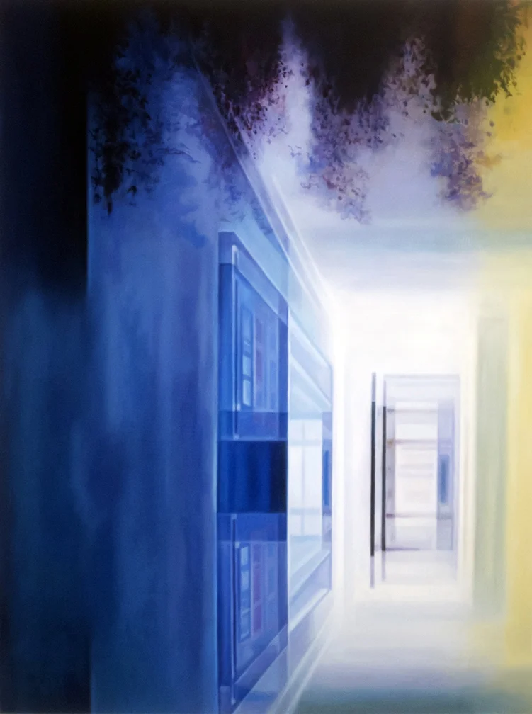 Blue Funnel Oil on hardwood panel 24” x 18” 2018