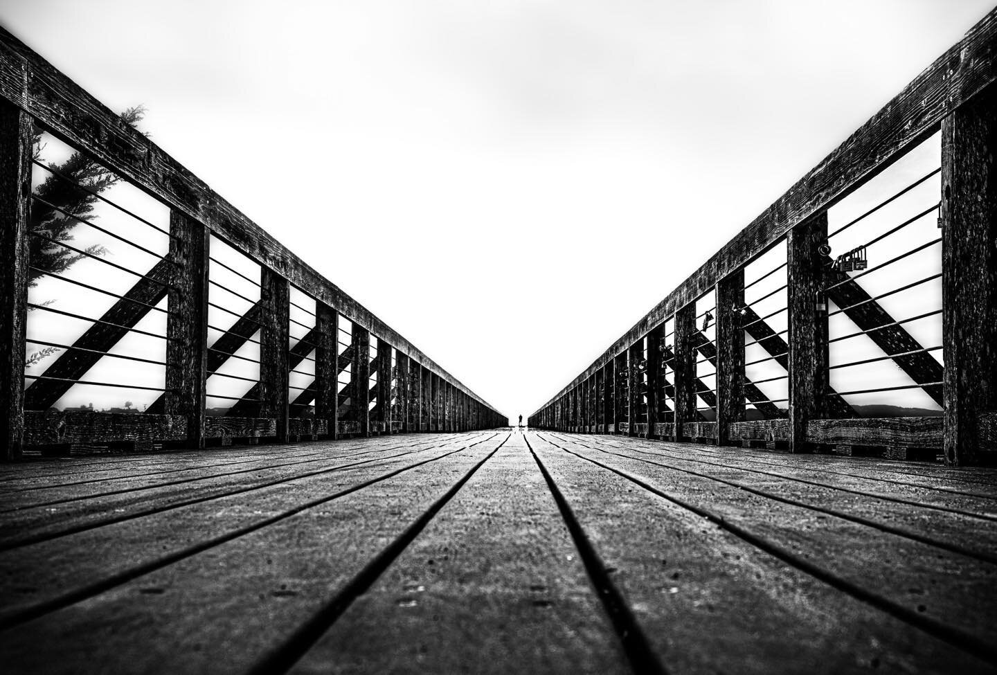 Part of my quarantine albums. There&rsquo;s always a different view at the other end of the #bridge #sony #sonyalpha #mendocino #california #bnw #pictureoftheday #blackandwhite #zeiss #beach
