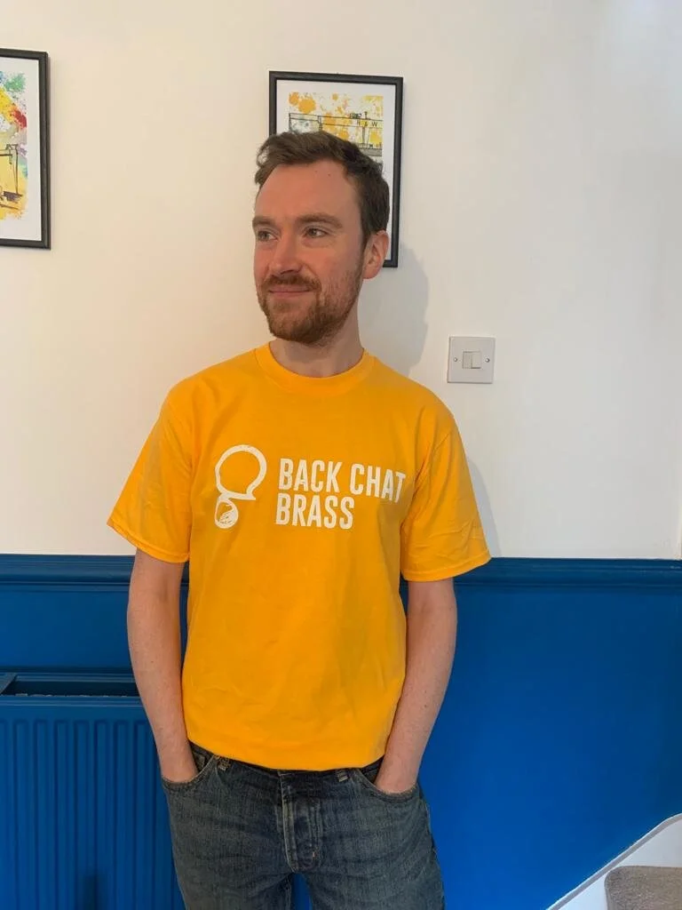 Back Chat Brass TShirt (Gold) — Back Chat Brass