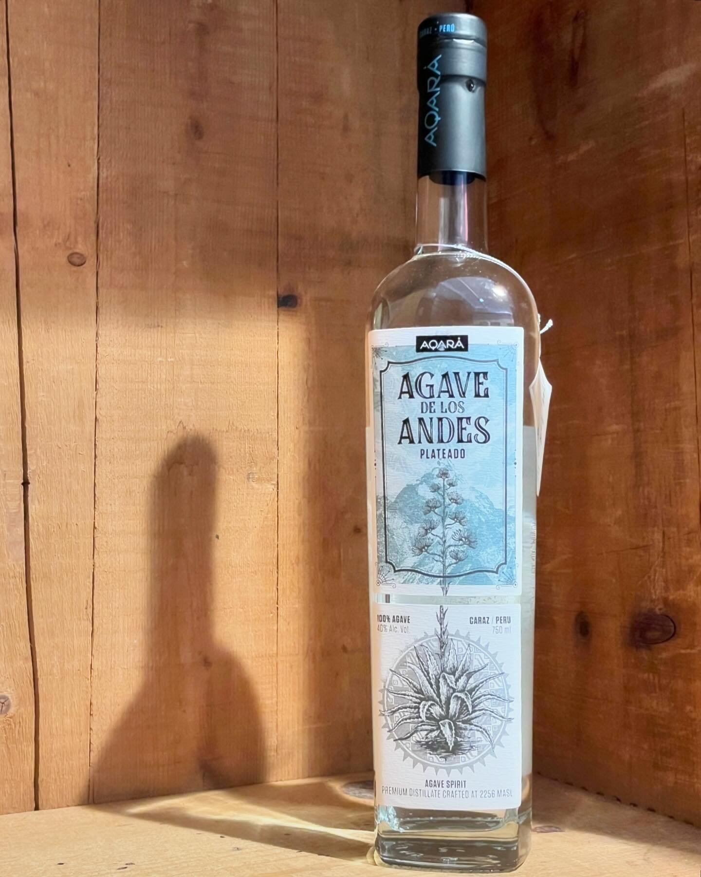 This agave spirit from Peru is produced by @aqaraagave  It is a wonderful combination of floral and mineral. The agave is grown in the foothills of the Andes and fed by crystal clear glacier water. Don&rsquo;t miss out on this.
~
~
~
#agavespirits #p
