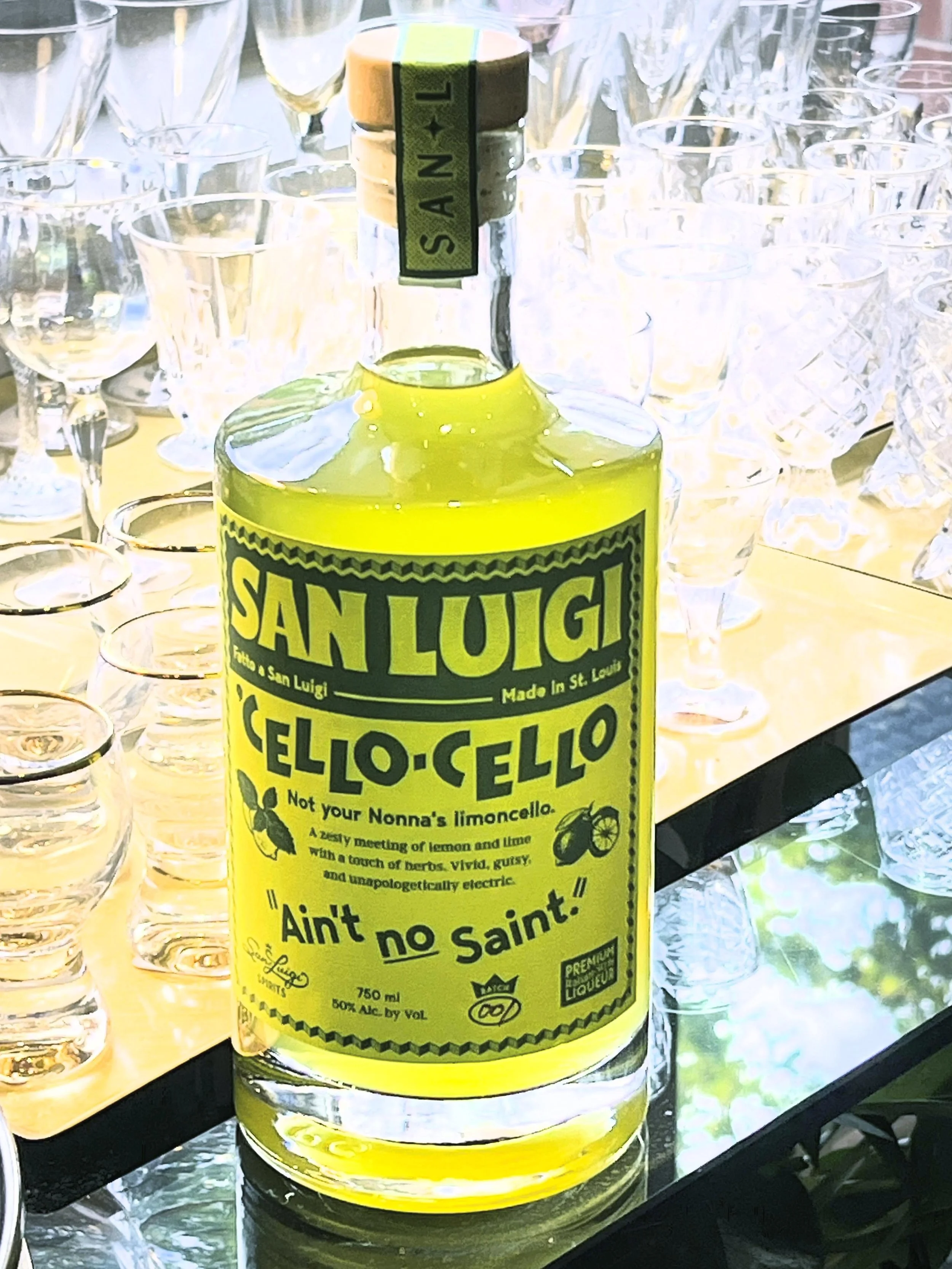 As the label states, not your Nonna&rsquo;s limoncello. Unless you are talking about my Nonna. Another gem from @sanluigispirits .