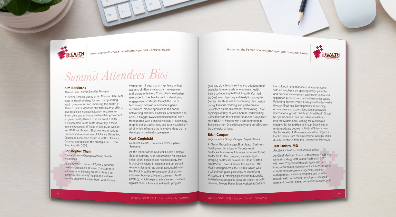 Health Management Innovation Summit brochure