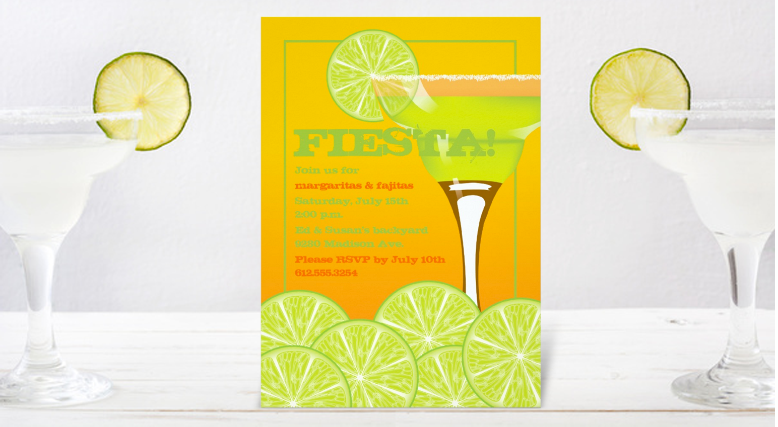 Print-on-demand fiesta party invitation