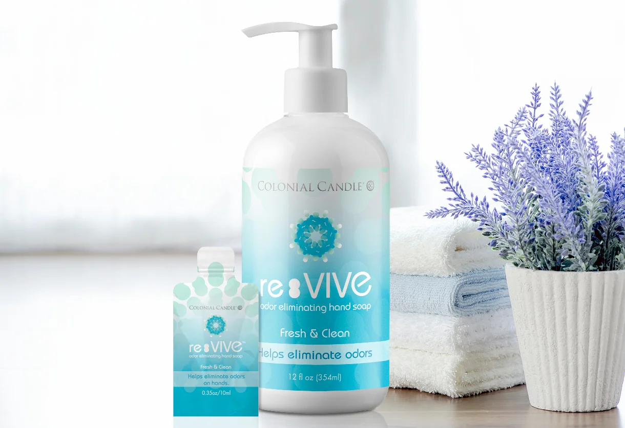Re:VIVE hand soap packaging