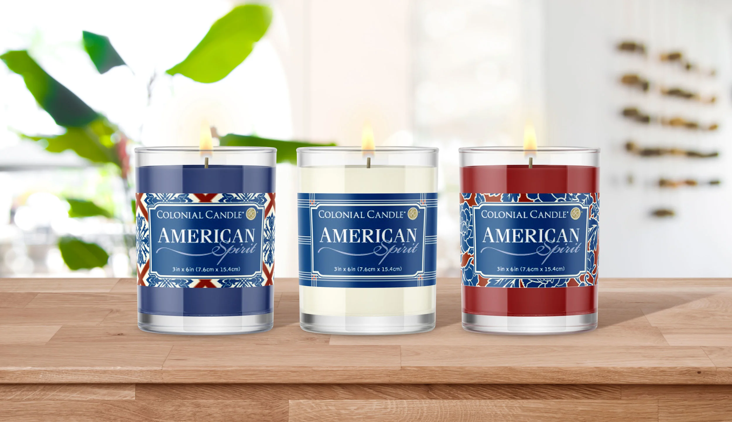 American Spirit candle jar labels