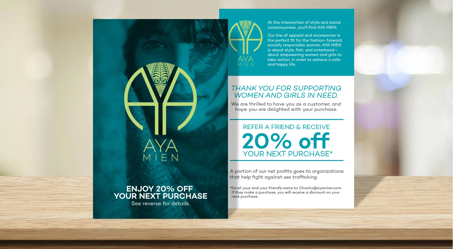 Aya Mien sales insert