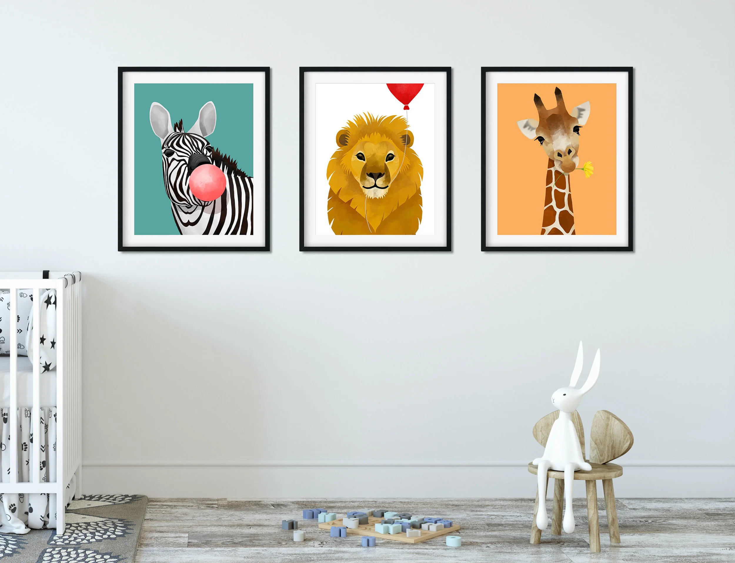 Print-on-demand animal illustrations