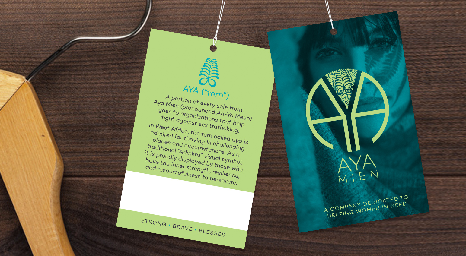 Aya Mien hang tag