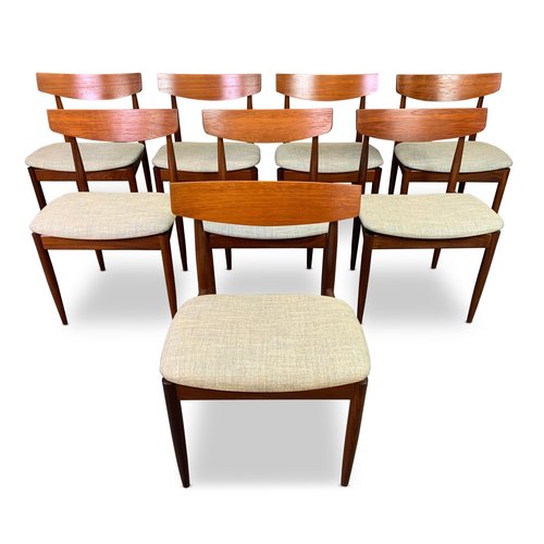 Vintage Danish Mid Century Modern Teak Dining Chairs By Kofod Larsen