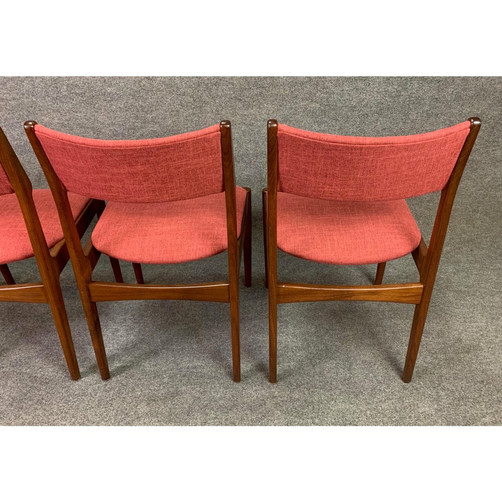 Vintage Danish Mid Century Modern Teak Dining Chairs Set Of 4 Aymerick Vintage Danish Mid Century Modern Teak Dining Chairs Set Of 4 Aymerick