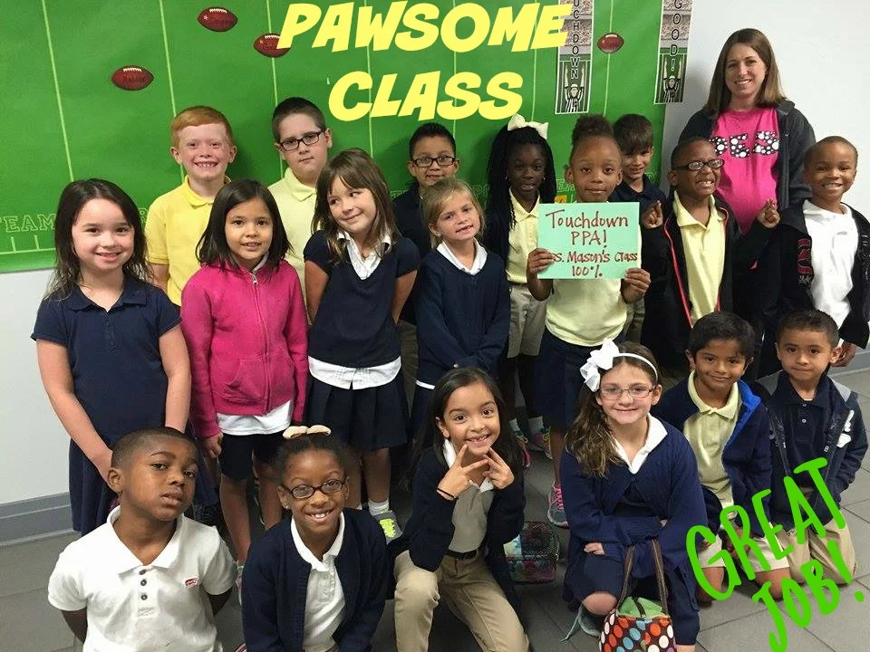 MRS MASON'S CLASS WAS THE VERY FIRST TO GET 100% IN PPA MEMBERSHIP!!!! WAY TO GO!!! YOU ALL ROCK!! And a BIG CONGRATULATIONS to Mrs Mason! She gave birth to a brand new baby boy on August 31st!