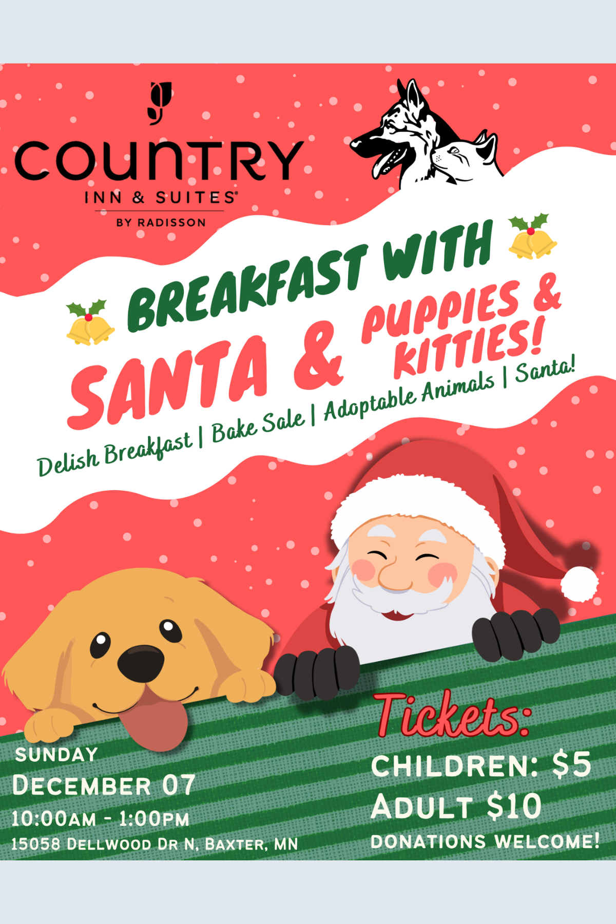 Breakfast with Santa and Puppies &amp; Kitties!