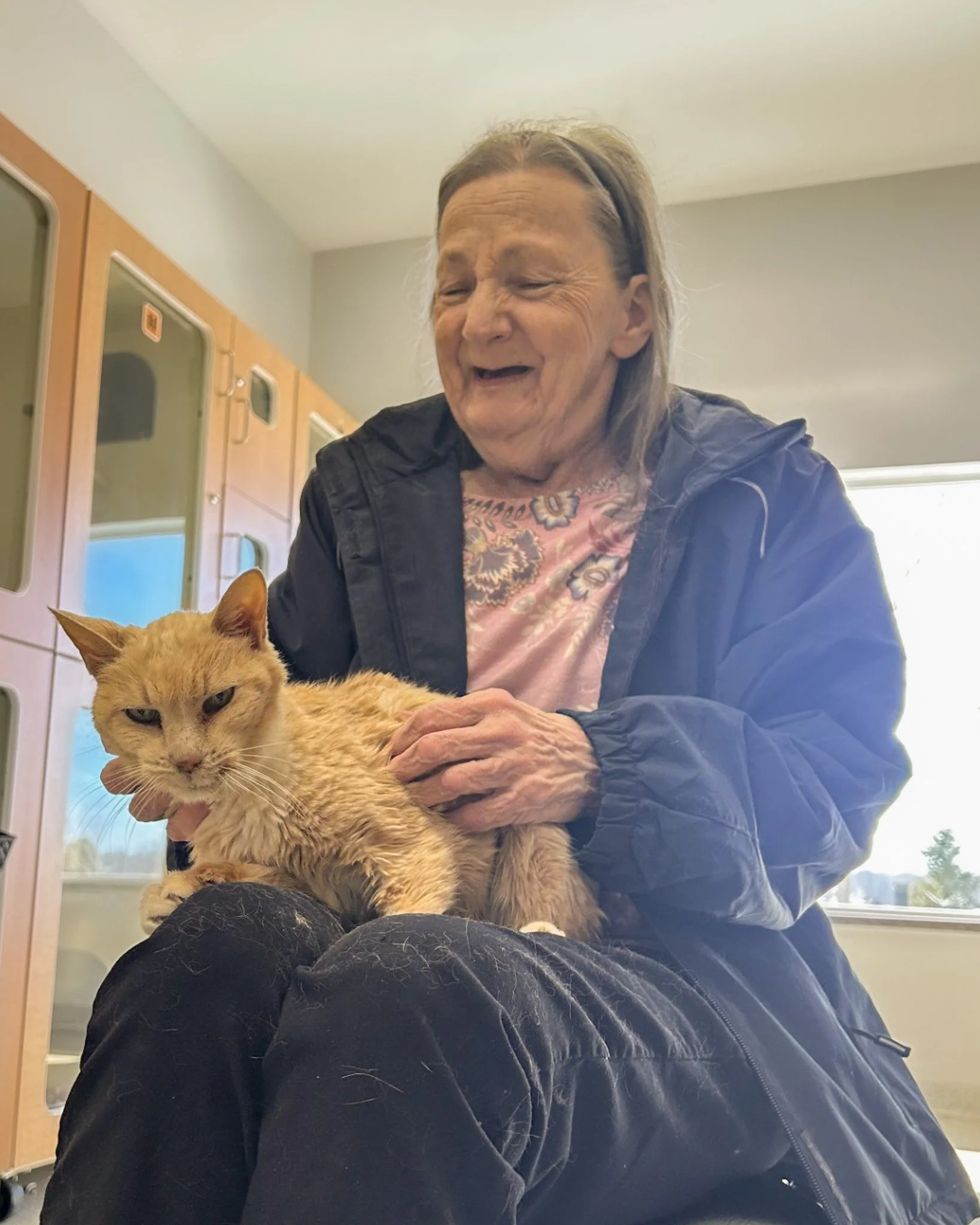 ❤ Nala Adopted! ❤
The sweetest 17-year-old senior, who you all fell in love with earlier this month, found her person this week! These two became instant best friends, as if they&rsquo;d known each other their whole lives. Nala didn&rsquo;t want to l