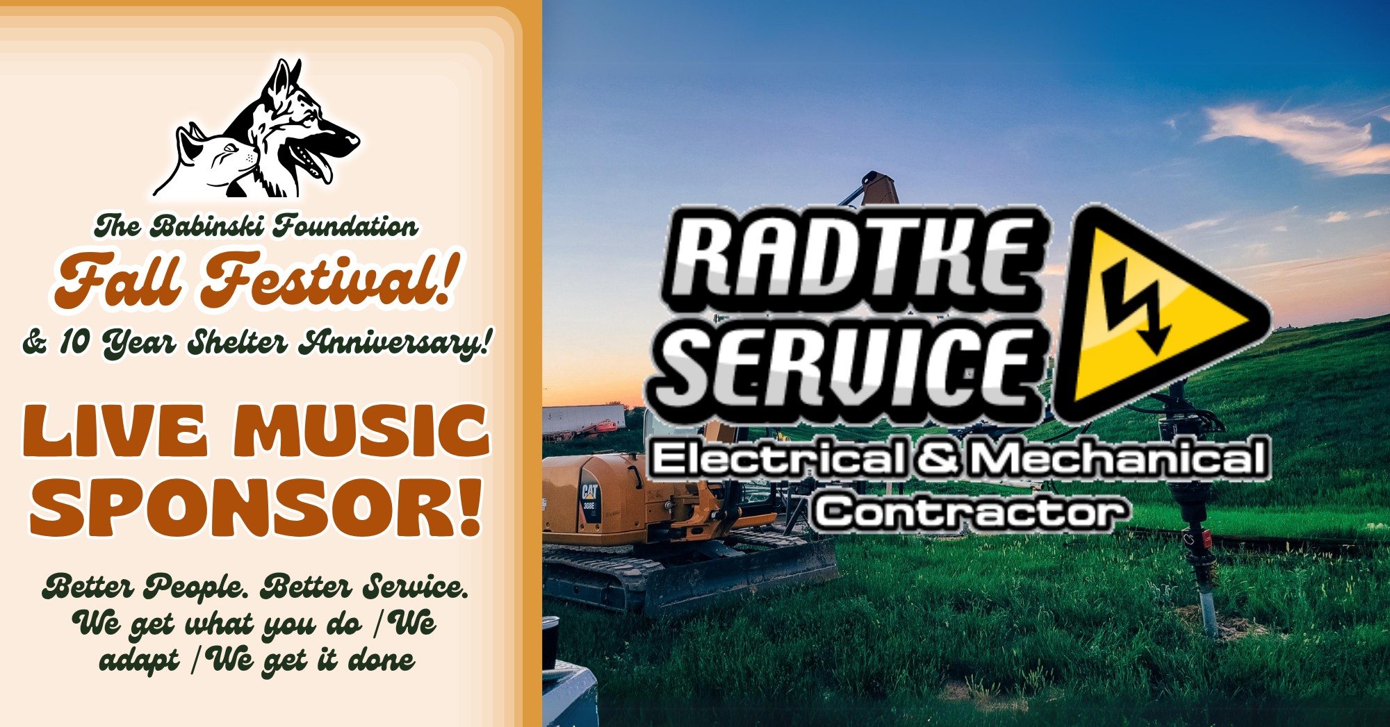 Drumroll, please! 🥁

We are thrilled to introduce our Fall Festival Live Music Sponsor: @radtkeservice! Thanks to their incredible support, we&rsquo;ve secured a phenomenal lineup for the Fall Festival on September 12th:

🎤 Russ Parrish &amp; The L