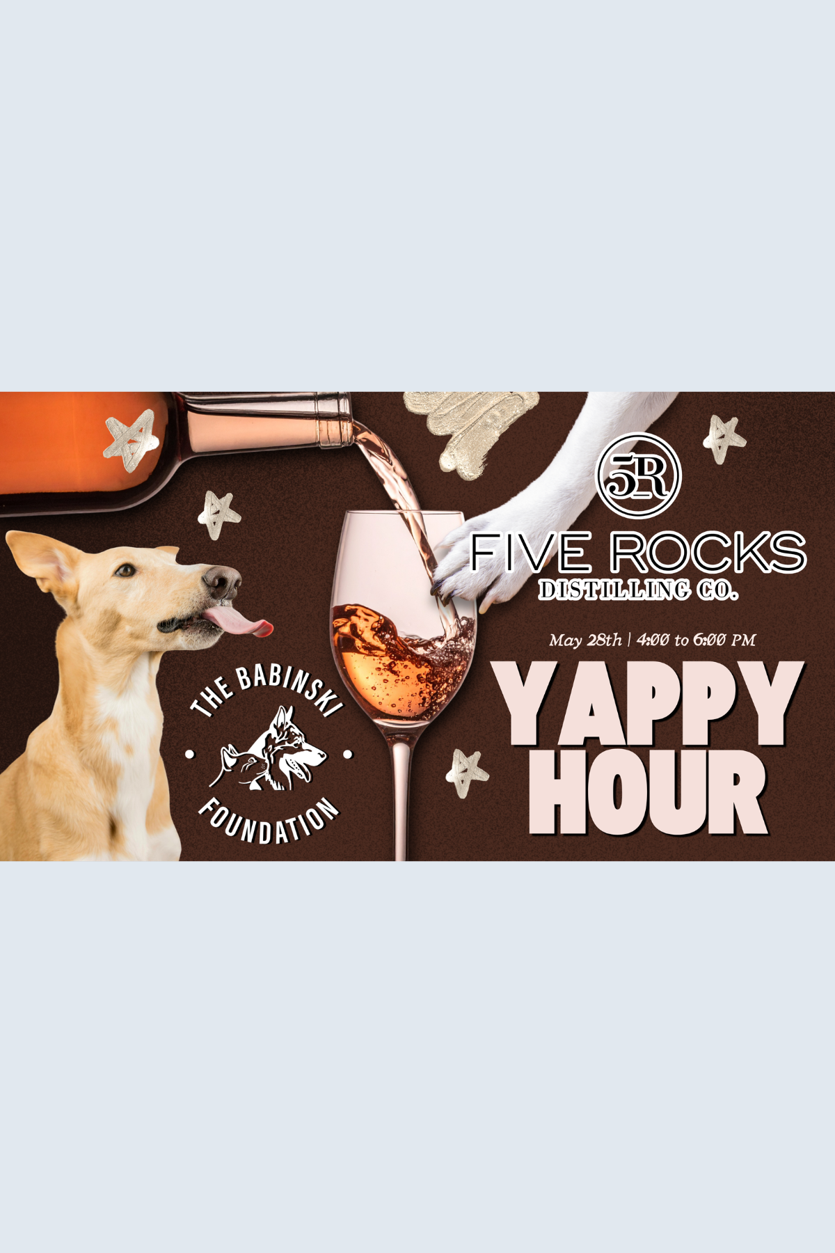 Yappy Hour at 5Rocks Distilling Co!