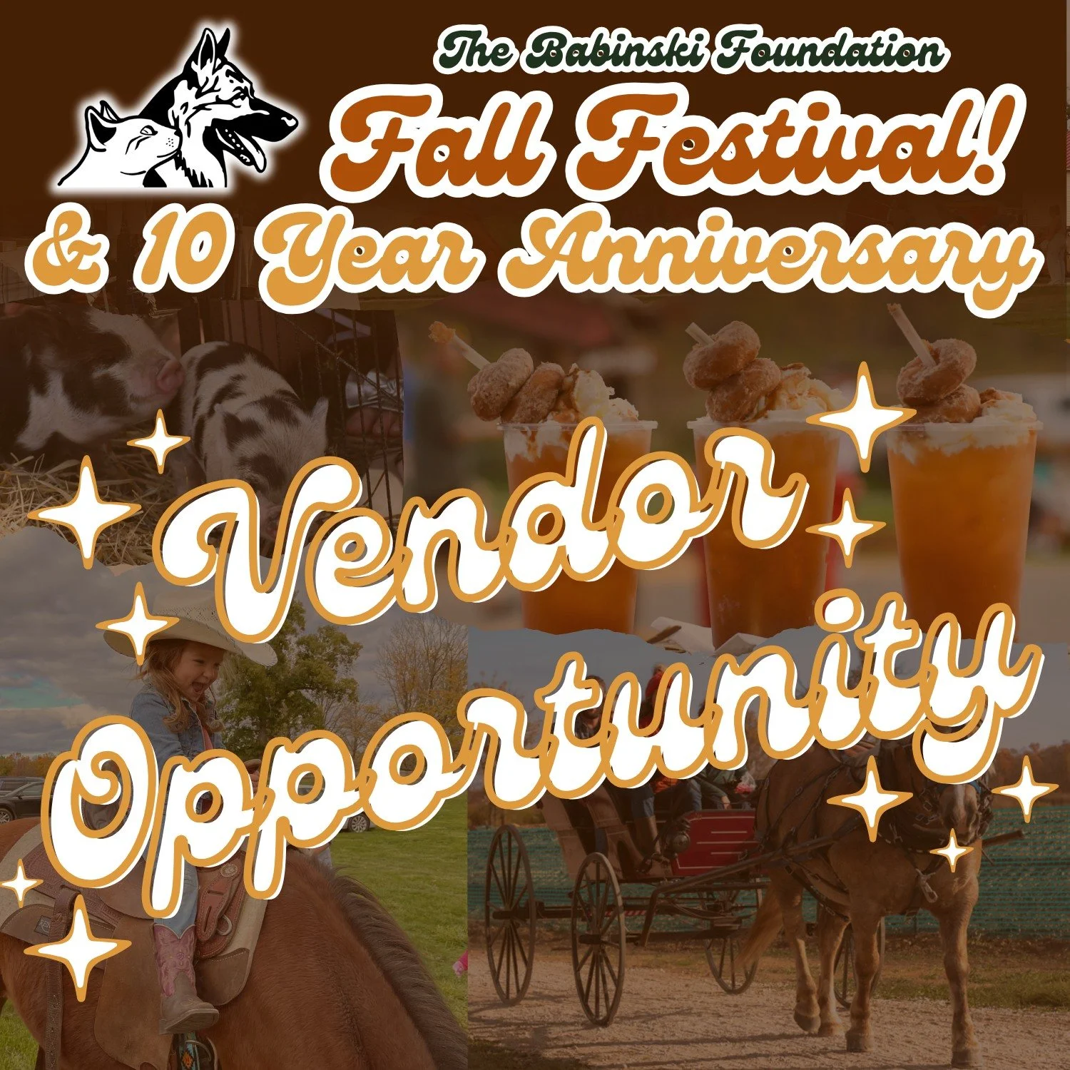 ✨ Vendor Opportunity ✨
The Babinski Foundation in Pequot Lakes, MN, seeks farmers market and craft fair vendors for its fifth annual Fall Festival and 10th shelter anniversary! This premier event is celebrated by over 5,000 local and visiting animal 