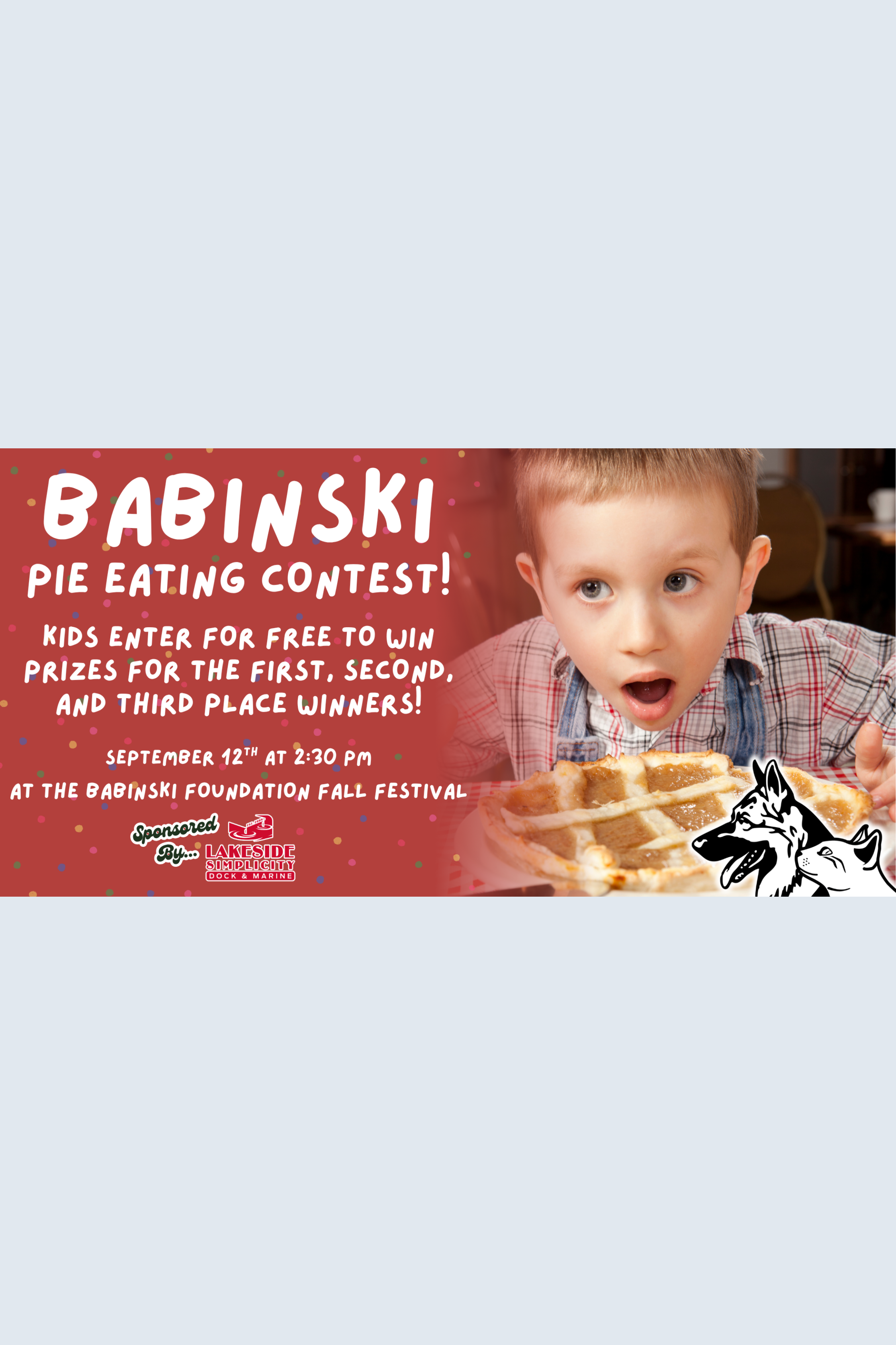 Kid's Pie Eating Competition!