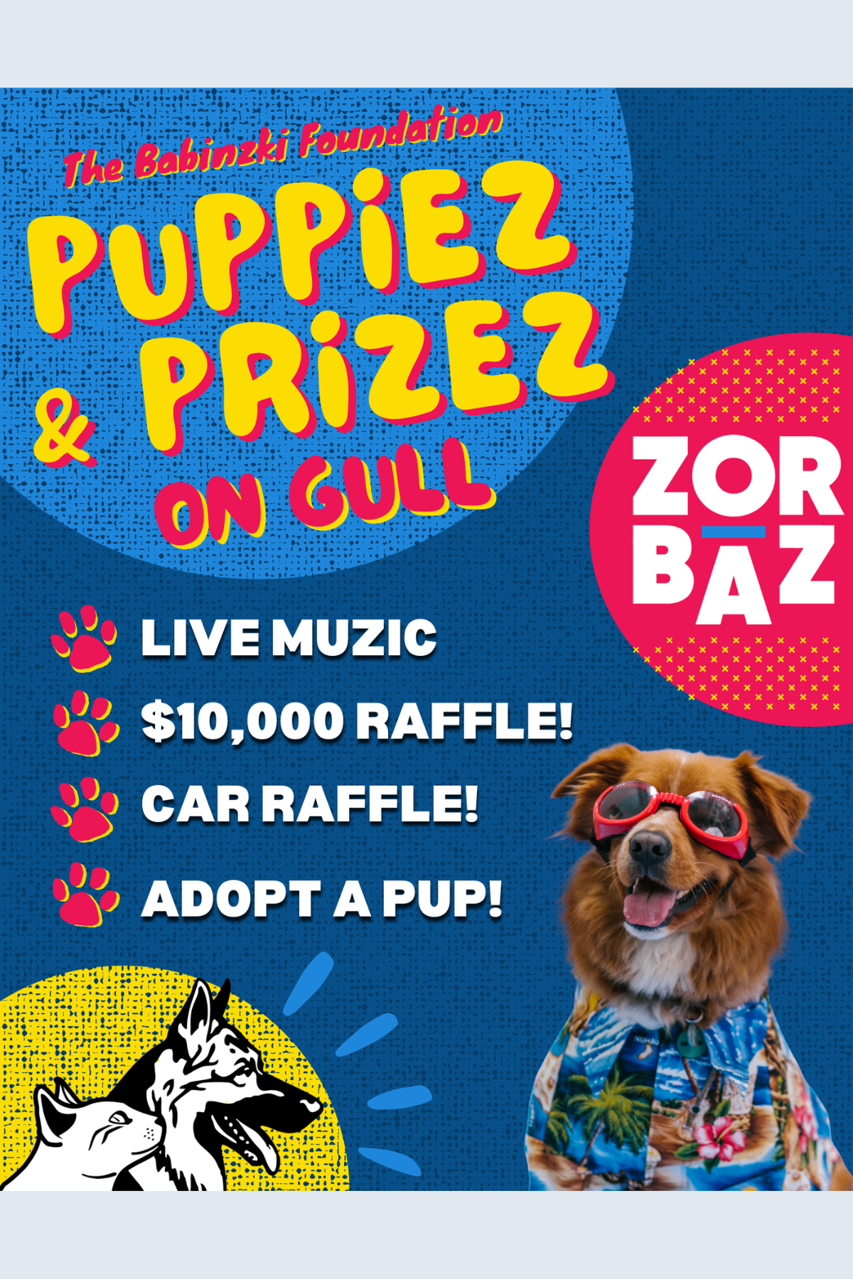 Puppiez &amp; Prizez on Gull! July 17th