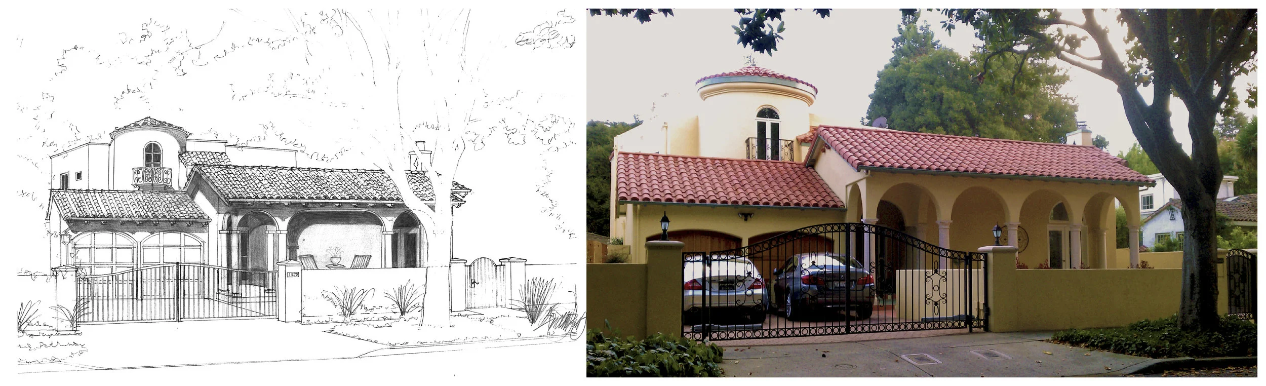 We can provide hand-sketching or simple line drawings to visualize a design concept.