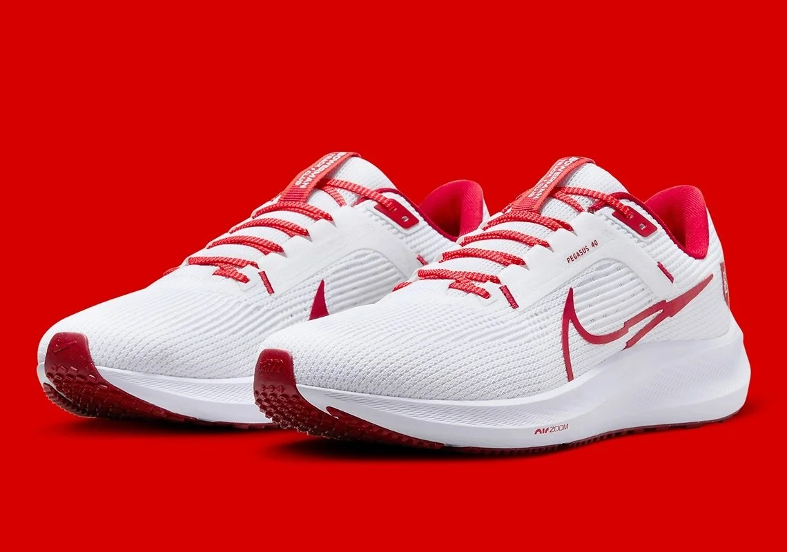 NIKE Pegasus‎ 40 BTC Bowerman Road Running Shoes Mens 7.5 Womens 9 White Red nby NIKE Pegasus 40 BTC Bowerman Road Running Shoes Mens 7.5  main image 3