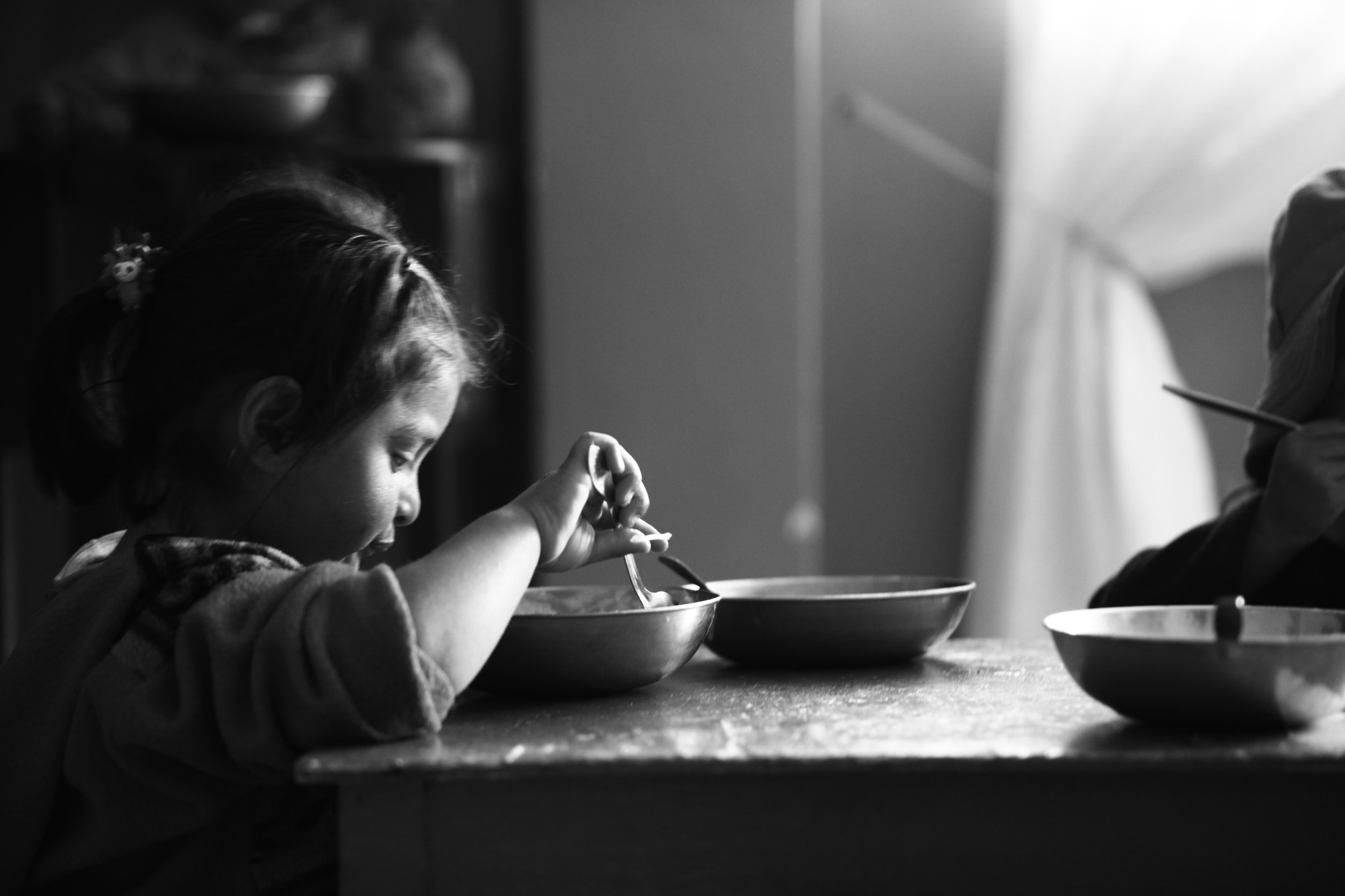 Feeding an orphan in need