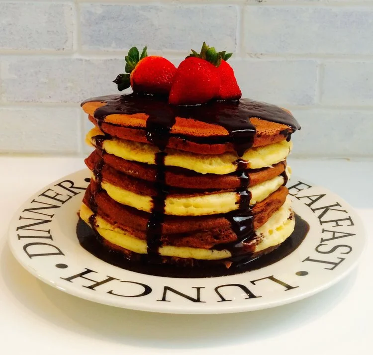 Black and White Pancakes