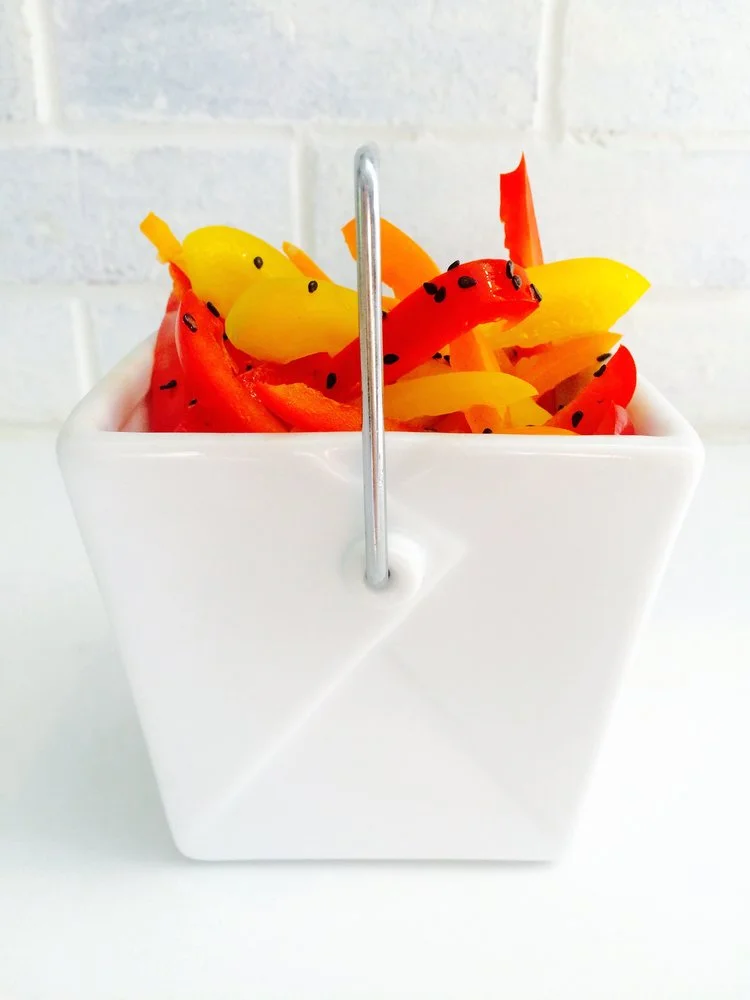 Black Sesame Rainbow Peppers