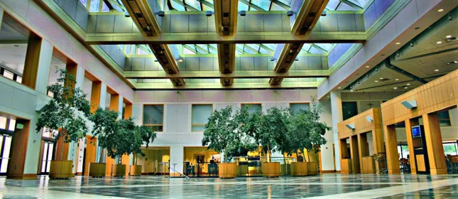 The Kirby Winter Garden at Duke's Fuqua School of Business in Durham, NC