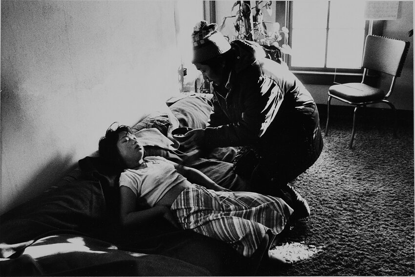 Joua Yang attempting to heal Mao Yang. Oshkosh, WI 1985