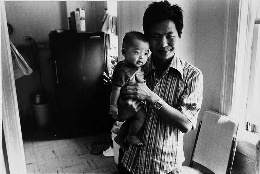 Proud father. Chicago, IL 1983