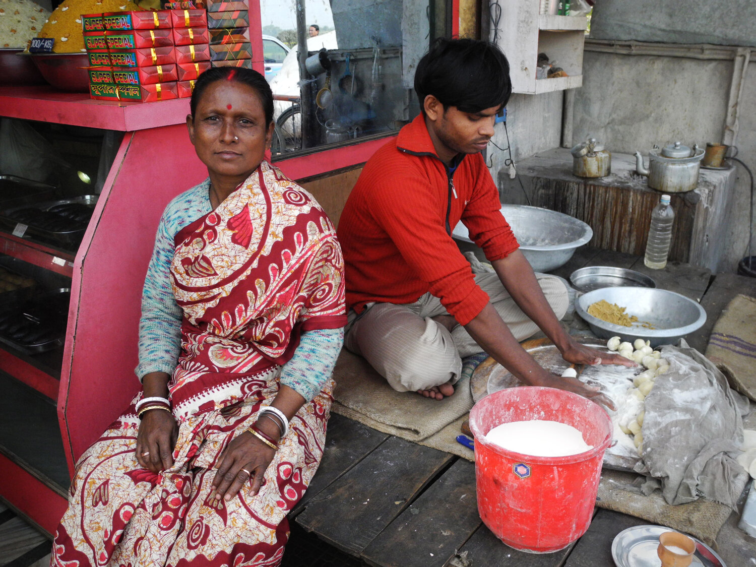 Roadside Stall, Between Kolkata & Bishnapur.  2011