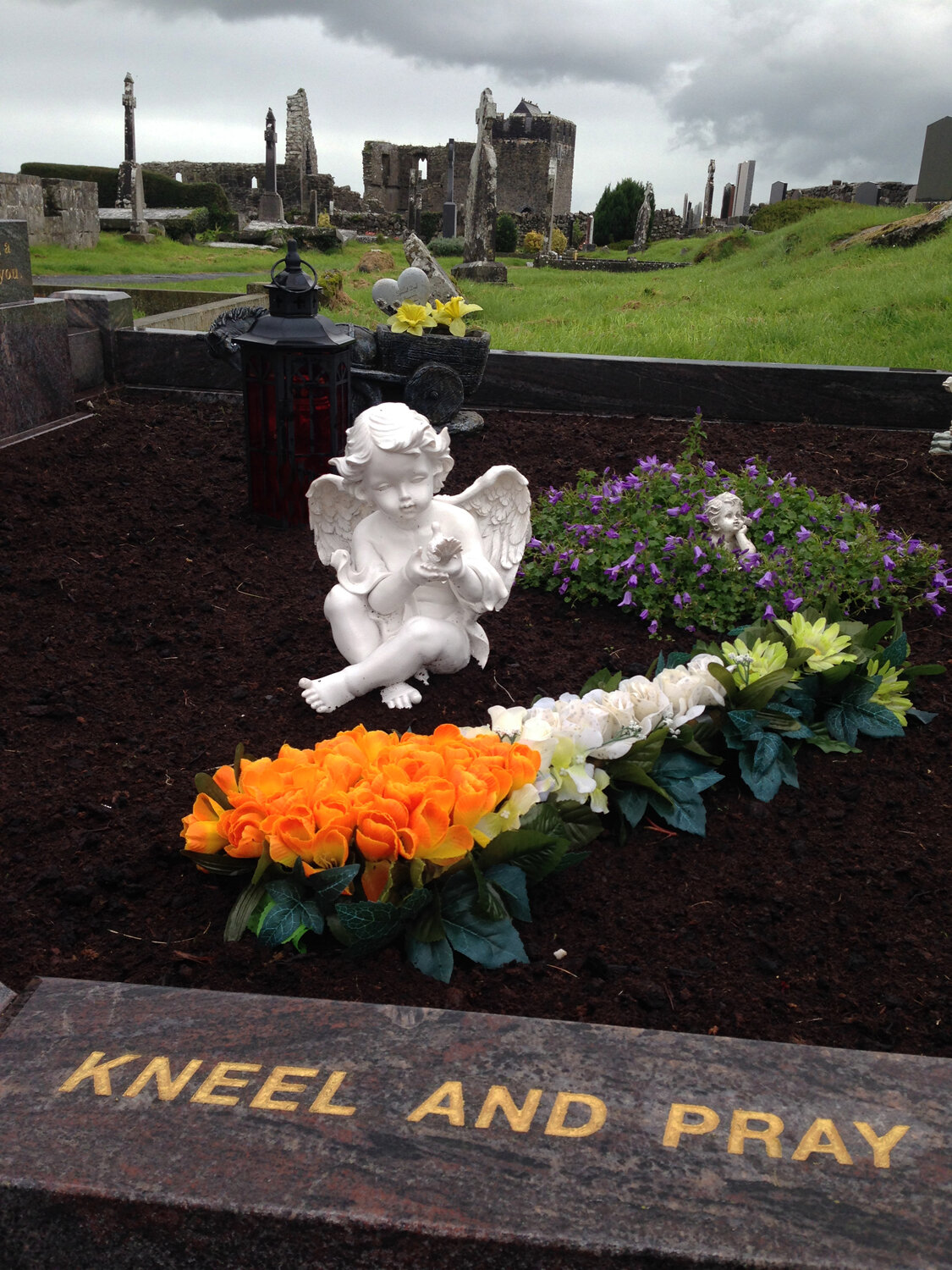 Kneel & Pray, Gort - Kilmacdaugh Cemetary, County Galway, Ireland.  2016