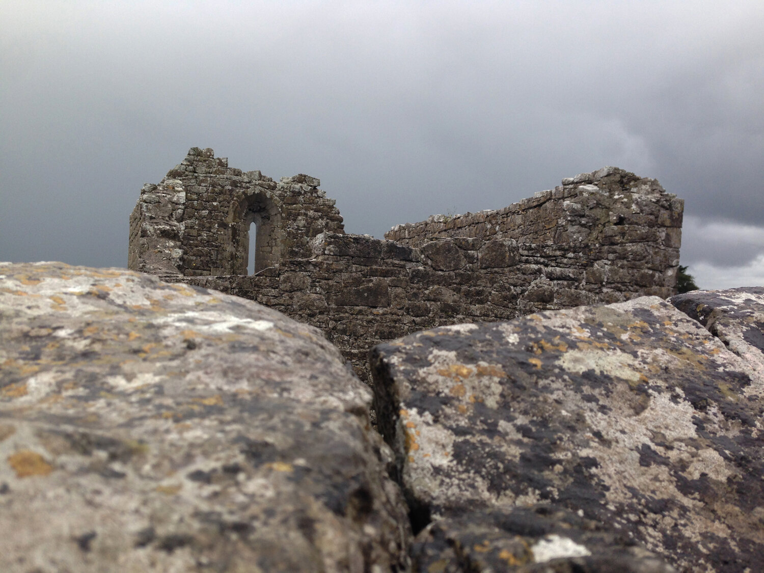 Over the Top,  Gort - Kilmacduagh Ruins, County Galway, Ireland.  2016