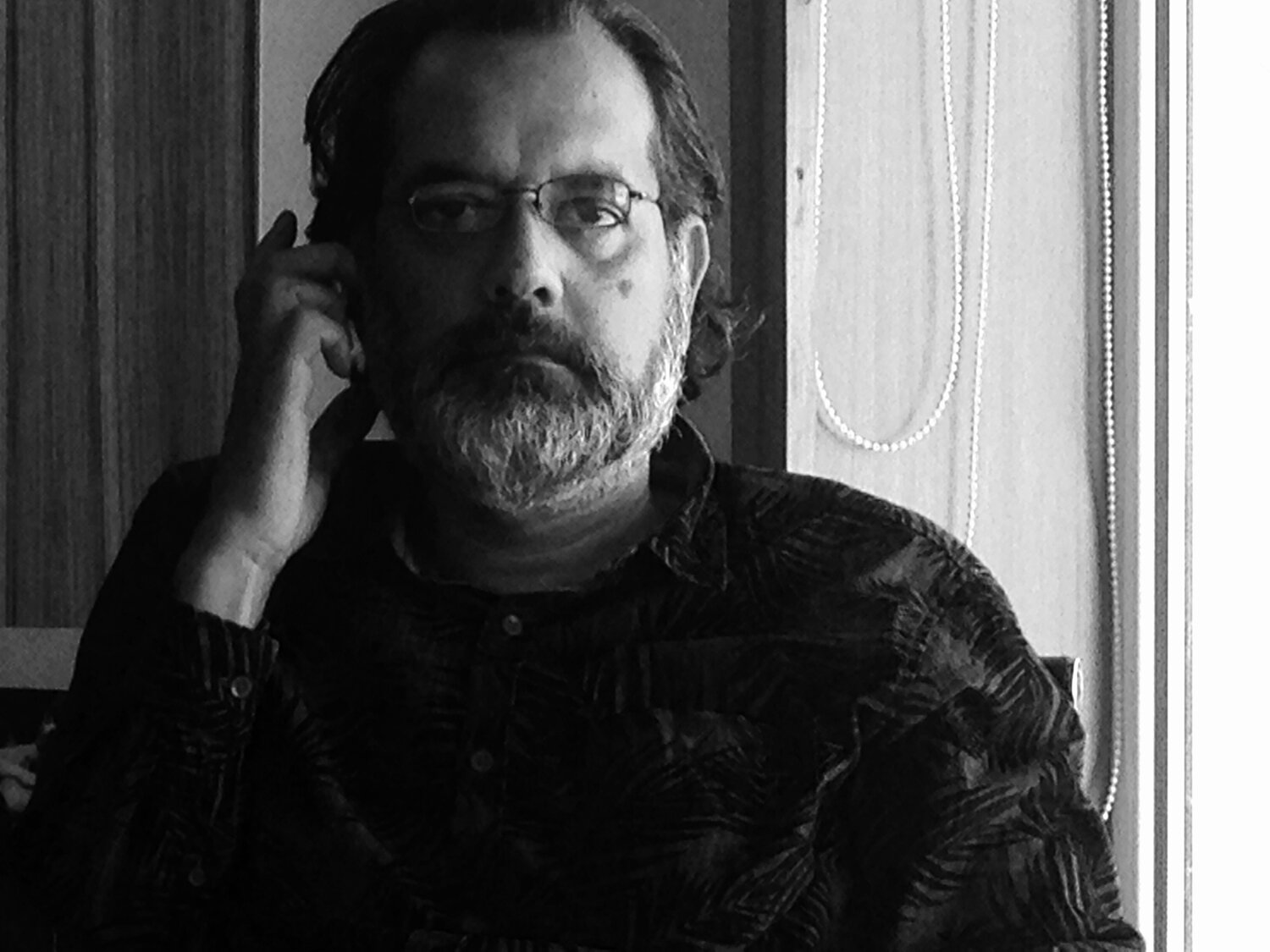 Jeet on the Phone, Mumbai.  2017