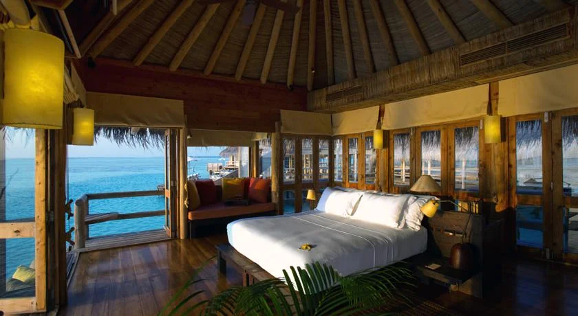 Little amenities like a "pillow menu" and "happy honeymoon" welcome treats took this bedroom area over the top