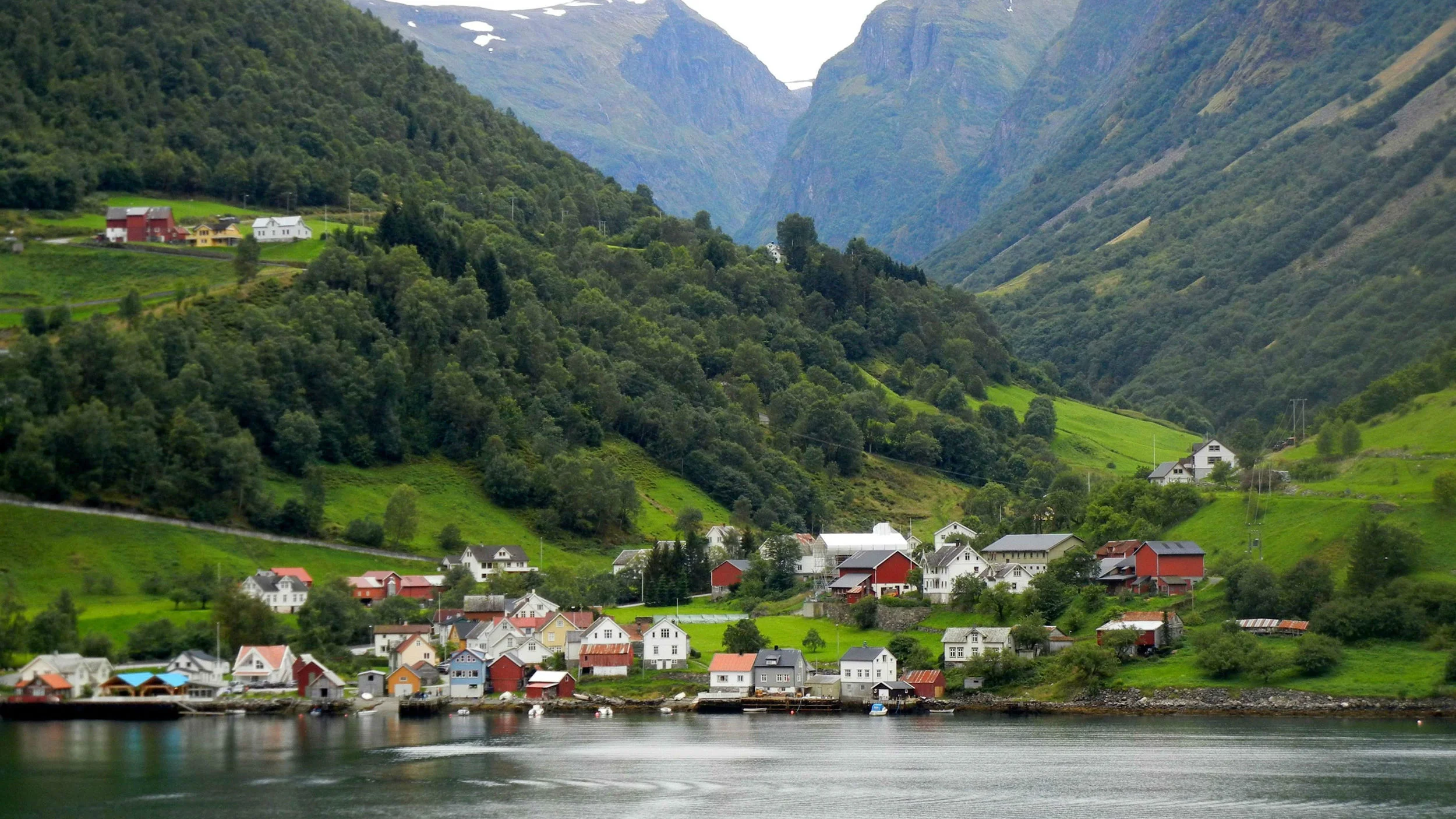 The tiny and charming village of Flam, Norway