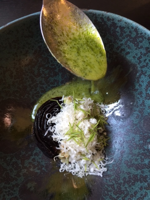 Beetroot - sprouts, almond, sour sauce