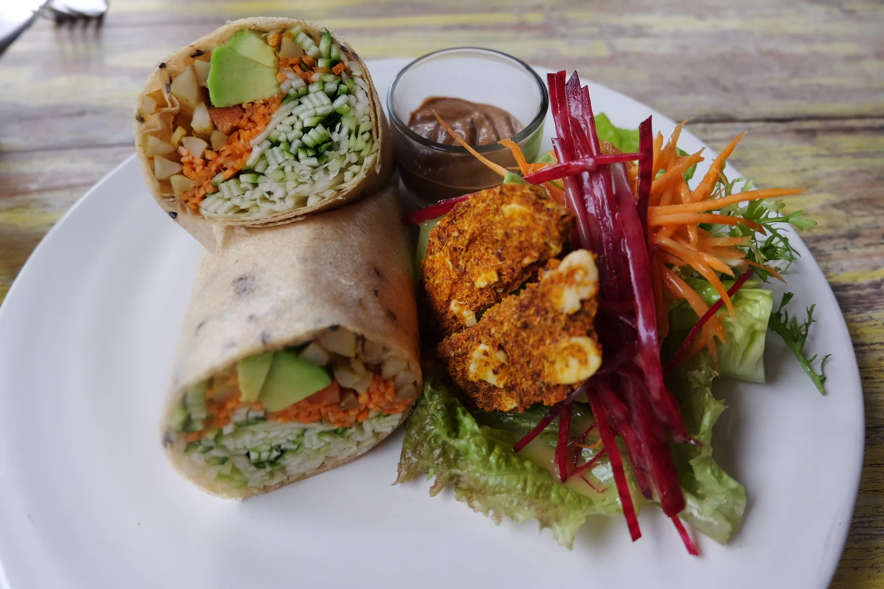 Coconut Wrap at Clear Cafe, Ubud