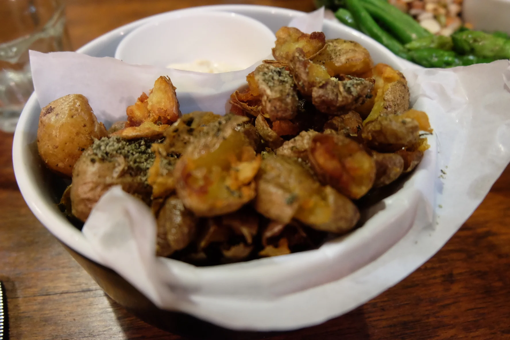 Crispy Smashed Potatoes at The Shady Shack, Canggu