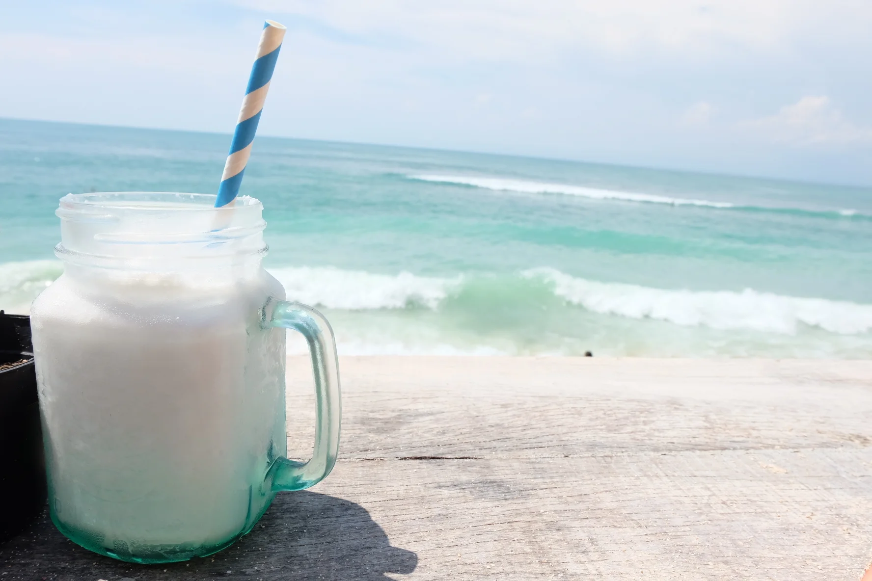 coconut delight smoothie at Kelly's Warung, Uluwatu