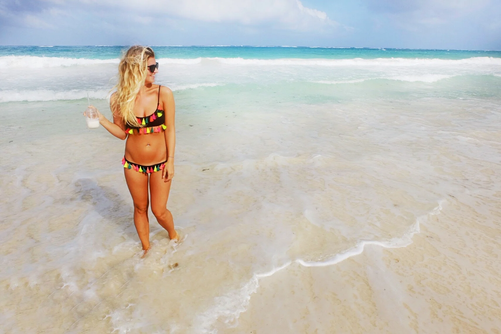 Pinata-inspired beachwear and pina coladas are essentials for Mexico